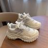 Zapatos negros Torre para mujer, otoño e invierno 2024, nuevos, forrados con vellón, suela gruesa, suela de neumático Durian aumentada, zapatos deportivos de ocio.