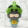 Chaveiro Figurine Caixa Surpresa Delta Force Personagem Delta Force Desenho Animado Borracha Macia 3D Chaveiro