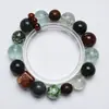 Pulsera Artesanal de Cuarzo Verde Rutilado de Cristal Natural para MujerPulsera Versátil de Estilo Nuevo Que Realza la Tez al por Mayor