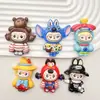 Muñeca de Carta Gigante de Dibujos Animados Accesorios de Resina para DIY Imán para Nevera Hecho a Mano Accesorios para Llavero Colgante Parche Lote