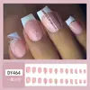 Usando una pieza de arte de uñas francesa europea y americana de deseo puro hecha a mano, parche de uña postiza de comercio exterior, venta al por mayor personalizada