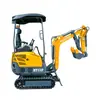 Exportación transfronteriza de excavadoras agrícolas pequeñas de 1.5T, miniexcavadoras hidráulicas de orugas y zanjadoras pequeñas