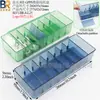 Caja de plástico transparente para accesorios de somier, caja de almacenamiento para piezas de baterías, caja de clasificación de herramientas