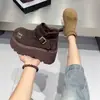 2026 Tendência Outono Estilo Quente Sapatos Versátil Sola Grossa Botas de Cano Curto Femininas Tira com Fivela de Metal Aumento de Altura Para Pessoas Baixas Moda Botas Botas de Cano Curto