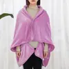 Manta tipo chal de terciopelo con leche fresca de Jielia, gruesa y cálida, ideal para el aire acondicionado y la siesta en la oficina.