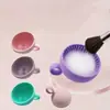 Limpiador de Brochas de Maquillaje de Silicona Suave Tazón Plegable para Limpiar Borlas de Polvo Almohadilla Limpiadora de Brochas para Sombra de Ojos Herramientas de Belleza Lavado Portátil