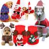 Roupas para Animais de Estimação de Natal para Cães Pequenos, Médios e Grandes, Casacos de Algodão Teddy, Roupas de Rena para Gatos e Cães Outono e Inverno Atacado