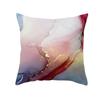 Funda de Almohada de Cuero Melocotón Estampado Phnom Penh Mármol Nórdico Patrón de Tinta Acuarela Funda de Cojín para Dormitorio del Hogar