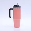 Taza Termo para Coche de Vacío de Doble Capa 30oz Acero Inoxidable Taza de Café Portátil Taza para Coche con Popote Taza Creativa para Hielo