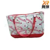 Nova Bolsa de Praia com Furos para Cosméticos Bolsa de Mão EVA Estampada Cesta de Exterior com Furos Grandes