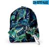 Mochila Estampada en 3D de Moda Casual Diaria para Estudiantes de Verano 2021 Amazon Cross-borDer con Patrón de Hojas Nuevas