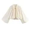 Venta al por mayor de Ropa de Mujer Transfronteriza 2026 Nuevo Estilo Europeo y Americano Moda Holgada Solapa Mangas de Globo Manga Larga Chaqueta Bomber