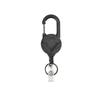Fabricante Negro Resistente Hebilla de Fácil Tracción Hebilla Telescópica Mosquetón Cable de Acero Antirrobo Colgante para Mochila de Exterior Stock Listo