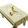 Toalha de mesa de PVC fresca e simples, à prova d'água, à prova de óleo, lavável, resistente ao calor, estilo ins, atmosférica, toalha retangular para mesa de centro