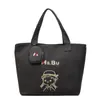 Bolsa de Lona Tipo Tote de Dibujos Animados Estilo Japonés Linda Nueva 2025 Retro Versátil Textura Casual Bolso de Hombro