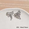 Pendientes elegantes de mariposa rosa con diseño de planeta 2023 para mujer, ligeros, de lujo, sencillos, combinables con todo, accesorios de joyería DIY.