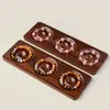 Bandejas de madeira com contas para atacado, bandejas de cristal para pulseiras de joias, bandejas expositoras para pulseiras, fabricante de bandejas de madeira maciça