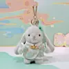 Colgante de Llavero de Peluche Original Wendy Rabbit Estilo Chino Nuevo 4 pulgadas Colgante de Bolsa de Conejito Pequeño Cosplay Estilo Antiguo