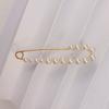 Estilo Nuevo Creativo Perla Pedrería Exquisita Hebilla Anti-Exposición Femenina Broche de Ropa Cardigan Pin Elegante Artefacto para la Cintura Pantalones