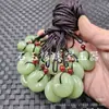 Imitación Jade Hetian de Xinjiang No importa Marca Imitación Colgante de Jade Imitación Hebilla de Jade Luta Imitación Hebilla de Jaspe Colgante Collar Colgante Colgante de Jade