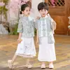 Ropa Tradicional China para Niños y Niñas, Disfraces para Actuaciones de Recitación de Poesía en Jardín de Infancia, Trajes Tang Diarios de Estilo Chino para Niños, Atuendos de Estilo Chino