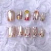 Uñas Manicura Estrella Repujada 3D Parches para Uñas de Gato y Perro de Dibujos Animados 10 Piezas Codificadas Hechas a Mano Ojo de Gato Uñas Portátiles