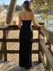Traje de Banho Europeu Novo 2027 3D Floral Tomara-que-caia Bloco de Cores Preto e Branco Maiô Peça Única Feminino Transfronteiriço Toque de Luxo Conjunto de Praia