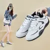 Zapatos de Mujer, Moda Coreana Unisex Estudiante Casuales Sneakers, Superficie de Cuero, Transpirables, Cómodos, Zapatos de Moda Tendencia, Zapatos de Hombre