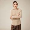 Suéter de Cashmere Feminino 100% Cashmere Puro Pulôver Suéter com Capuz Feminino Outono e Inverno Novo Suéter Espesso Suéter