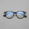 Montura de gafas retro ultraligera de titanio puro, forma ovalada, 47, para hombres y mujeres, apta para lentes graduados, con un aspecto de alta gama, elegante y moderno.