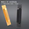 Manija de Puerta sin Taladro Manija de Puerta de Aleación de Aluminio Puerta y Ventana de Vidrio Acero Plástico Manija de Puerta de Balcón Manija de Puerta Corredera Puerta de Gabinete