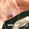 Joyas: Collar Rum Ruby Corte Rosa, Set de Anillos Zirconia Corona de Pitahaya, No se Desvanece