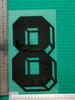 Jersey de carga negro-B tridimensional No. Pegatinas de transferencia térmica para brazaletes con letras, números y uniformes de pelota y camisetas.
