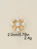 Botones metálicos pequeños estilo Chanel con incrustaciones de diamantes para suéteres y abrigos, botones decorativos cosidos a mano, accesorios DIY para zapatos, sombreros y ropa