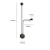 Lámpara de pared nórdica Famoso de internet Lámpara de mesita de noche para dormitorio Minimalista moderno Lámpara de pared interior de diseño para pared de fondo de sala de estar Hierro