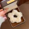 Pinza para el pelo de felpa con forma de copo de nieve y estrella para mujer, Otoño e Invierno 2026, Pasador coreano dulce y lindo, Pinza para flequillo