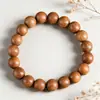 Palo de Rosa Estrella Dorada Indonesio Cadena Larga Alto Contenido de Aceite Alta Densidad Unisex Joyería Colgante de Cuello Cuentas Finamente Elaboradas Cuentas de Oración Budista Estilo Étnico Cuentas de Oración Populares