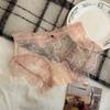Dulce Ambiguo ~ Ropa Interior Sexy Francesa de Niña Dulce Cintura Baja Encaje Lazo Transpirable Algodón Puro Calzoncillos de Perfil