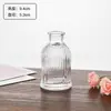 Vaso de Vidro Retrô Personalizado Mais Vendido na Amazon, Conjunto de Vasos Pequenos Decorativos Transparentes de Alta Qualidade Estilo Europeu Estilo Ins