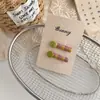Accesorios para el Cabello de Encaje a Cuadros Florales Hechos a Mano Estilo Coreano Pinza para el Cabello Floral de Puntos Polares Pinza BB para el Cabello de Niña Dulce Fragmento Lateral para el Flequillo del Cabello