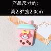 Nueva taza de té con leche de Sanrio, accesorios para el cabello hechos a mano, llavero con titular, pegamento en crema, funda para teléfono, accesorios de resina