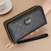 Billetera para Mujer Clutch para Mujer Larga Simple Bolsa para Teléfono Móvil Multifuncional Gran Capacidad Billetera de Moda Billetera Transfronteriza