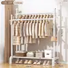 Cabide de roupas, quarto, de chão, para uso doméstico, varal de roupas para varanda, cabide simples, cabideiro interno, cabide de roupas para quarto
