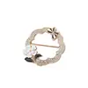 Broche de Doble Propósito Hebilla de Ajuste de Ropa Pin de Aleación Diamante de Alta Gama Hebilla Nudada Accesorios para Ropa
