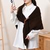 Novo xale pequeno de primavera cachecol externo de tricô tipo cashmere lenço triangular retrô artístico colete multiuso para todas as ocasiões