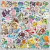 100 Pokemon Cartoon Animation Stickers Cartoon Pikachu Squirtle Handbook Adesivos Decorativos Atacado