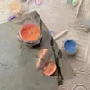 Nova arte de unha de celebridade da internet pó de pedra translúcido gelo como jade fluido pó de aurora ultra-brilhante pó para esfregar em unhas decorações de unha pó de glitter atacado