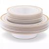 Plato de cena desechable de 7.5 pulgadas y 12 oz, tazón hondo de Phnom Penh, tazón de ensalada de plástico duro PS, tazón de sopa, tazón de salsa para fiestas