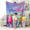 Manta de Sofá de Oficina Temática de Caza de Grupo Femenino de Kpop, Manta Estampada de Franela, Manta para Siesta de Mercancía Transfronteriza, Manta Cubierta