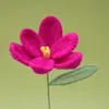 Flor de tulipa aberta de crochê feita à mão flor de fio Dia dos Namorados Dia dos Professores presente
